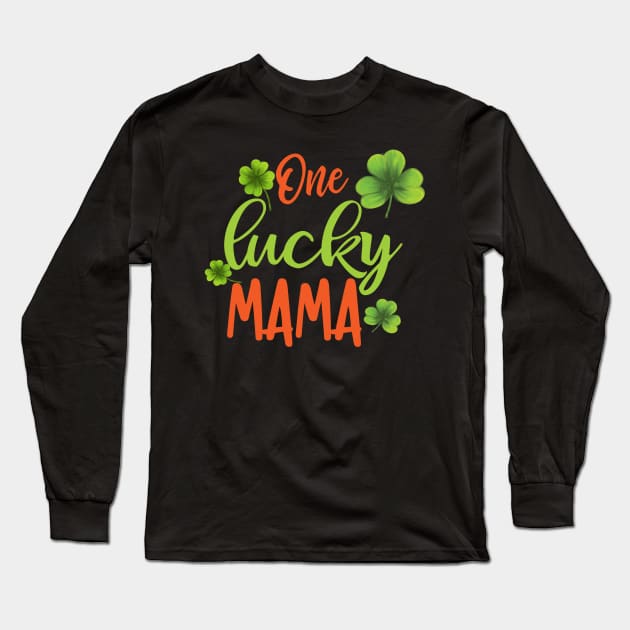 one lucky mama Long Sleeve T-Shirt by busines_night